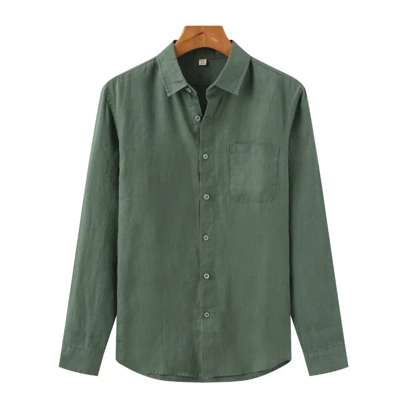Camisa Social Masculina de Linho