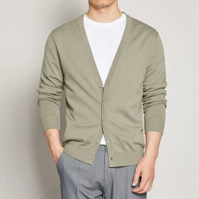 Cardigan Masculino Com Botões