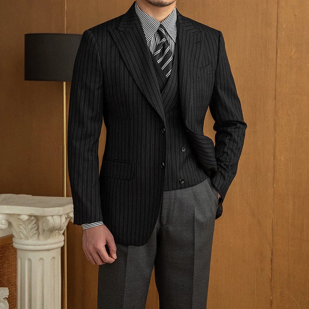 Blazer Masculino Listrado F001